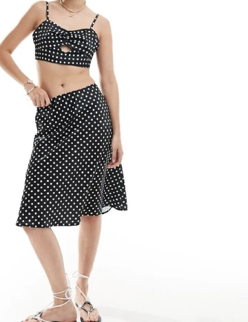 Fusta ASOS, negru Negru