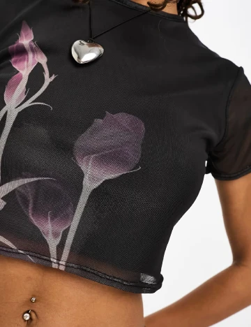 Top Tammy Girl, negru Negru