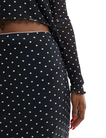 Fusta ASOS, negru Negru