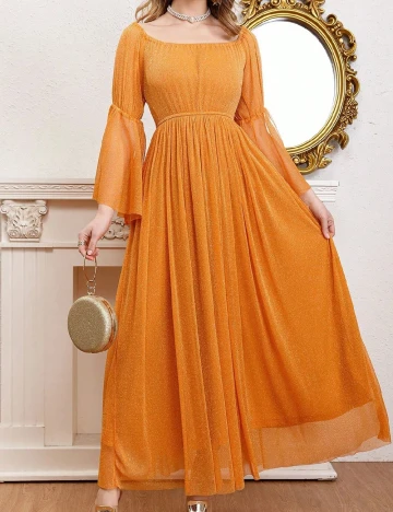 Rochie lunga SHEIN, portocaliu