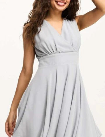 Rochie scurta TFNC London, gri Gri