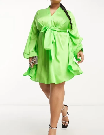 Rochie scurta River Island Plus Size, verde Verde