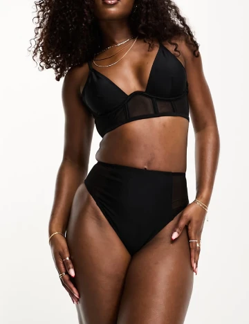 Chilot de  baie ASOS, negru Negru