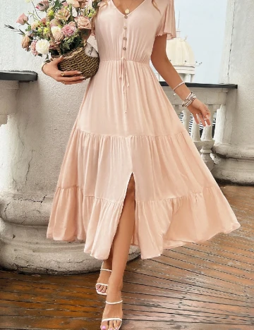 Rochie lunga SHEIN, piersica