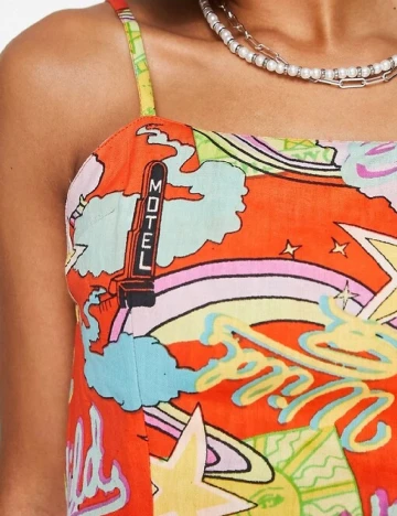 Rochie scurta ASOS, mix culori Mix culori