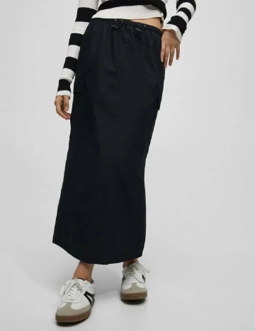 Fusta Pull&Bear, negru Negru