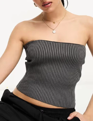 Top Pull&Bear, gri Gri
