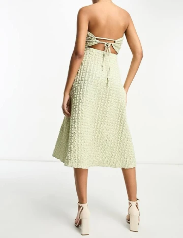 Rochie medie ASOS, verde Verde