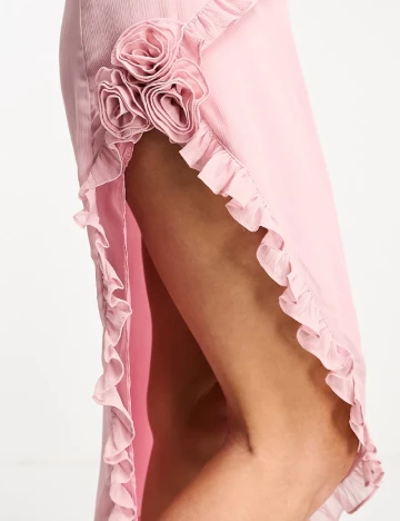 Rochie medie Motel, roz Roz