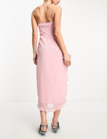 Rochie medie Motel, roz