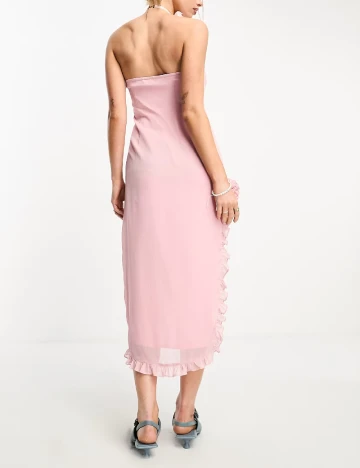 Rochie medie Motel, roz Roz