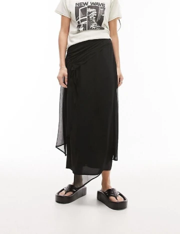 Fusta Top Shop, negru