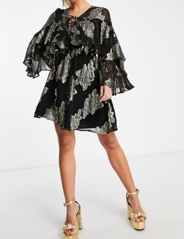 
						Rochie scurta ASOS, negru
