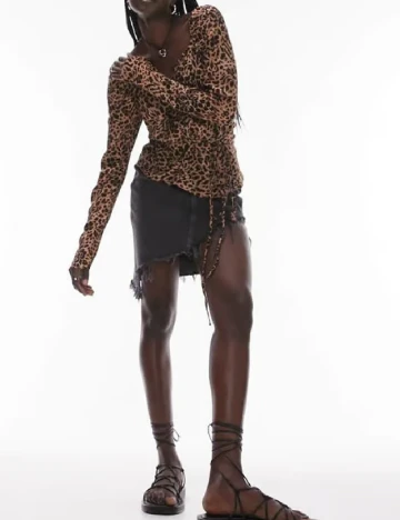 Bluza Top Shop, animal print Animal print