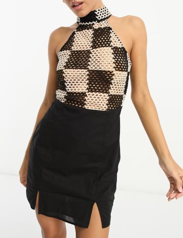 
						Rochie scurta ASOS, negru