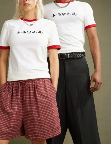 
						Tricou ASOS, ecru