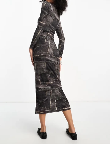 Rochie medie COLLUSION, mix culori Mix culori