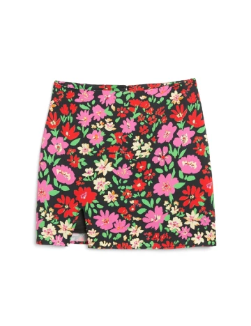 Fusta Monki, floral print Floral print