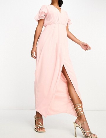 
						Rochie lunga TFNC London, roz