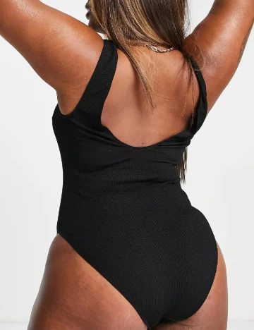 Costum de baie ASOS Curve, negru Negru