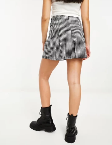 Fusta ASOS, alb/negru Alb