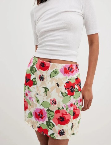 Fusta NA-KD, floral print