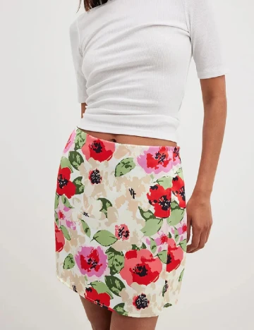 Fusta NA-KD, floral print