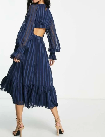 Rochie medie ASOS, albastru Albastru