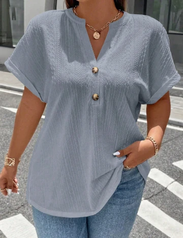 Bluza SHEIN CURVE, albastru