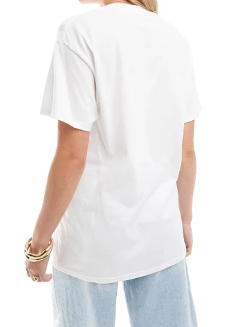 Tricou Oversize ASOS, alb Alb