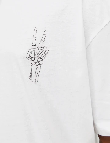 Tricou Oversize Jack&Jones, alb