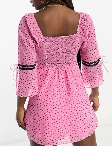 Rochie scurta Miss Selfridge, roz Roz