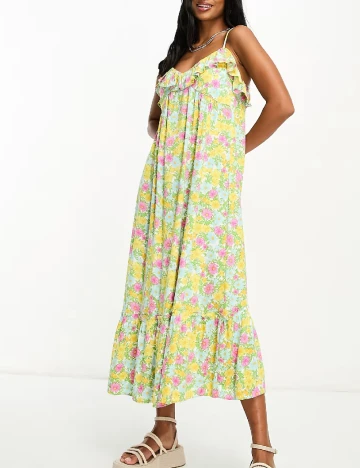 Rochie lunga Miss Selfridge, floral print