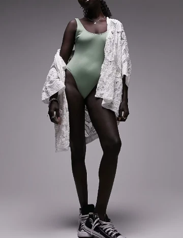 Costum de baie Top Shop, verde Verde