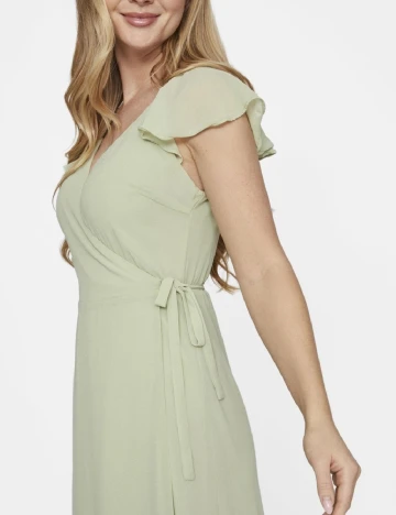 Rochie medie Vila, verde Verde