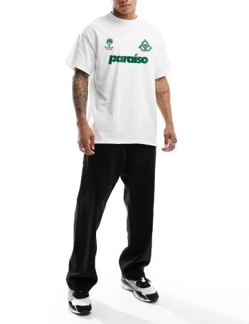 Tricou Oversize ASOS, alb Alb