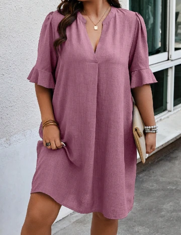 Rochie scurta SHEIN CURVE, lila
