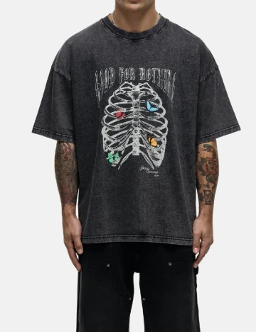 Tricou Oversize GOODFORNOTHING, gri