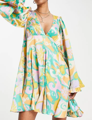 Rochie scurta ASOS, mix culori