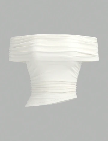 Top SHEIN, ecru
