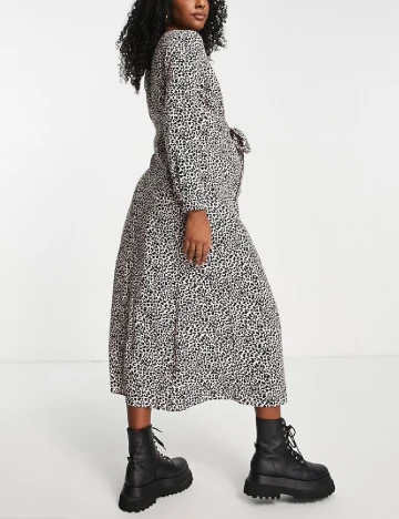 Rochie medie Asos Maternity, animal print