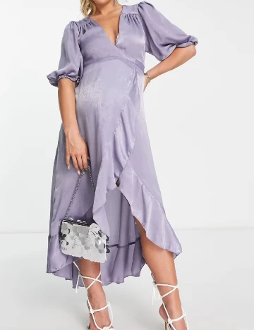 Rochie lunga Flounce London Maternity, mov