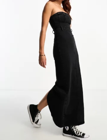Rochie lunga Pull&Bear, negru Negru