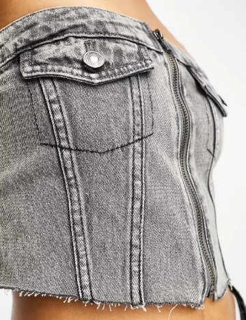 Top Stradivarius, gri Gri