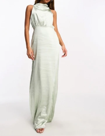 Rochie lunga Pretty Lavish, verde Verde