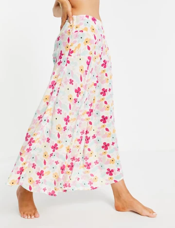 Pantaloni de plaja Vero Moda, floral print