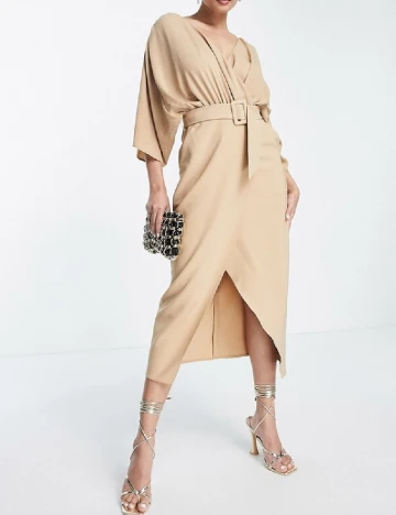 Rochie medie ASOS, crem Crem