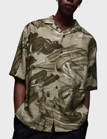 Camasa Topman, verde Verde