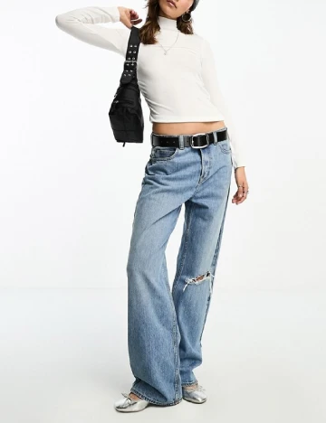 Bluza Stradivarius, alb