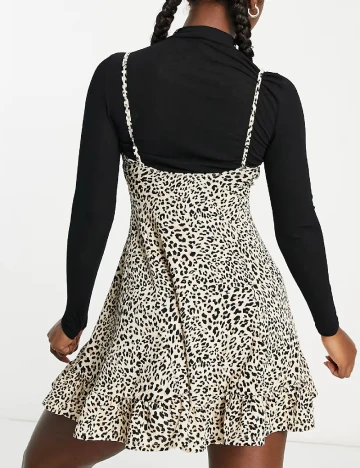 Rochie scurta Miss Selfridge, animal print Animal print